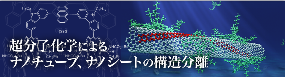 超分子化学によるナノチューブ、ナノシートの構造分離